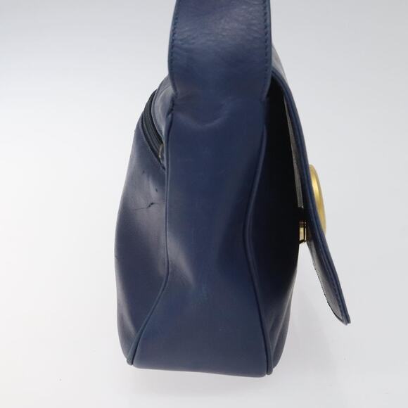 CELINE Shoulder Bag Leather Blue - Picture 5 of 13